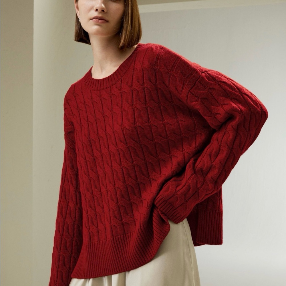 Lilysilk - Ultrafine Merino Wool Sweater - Red